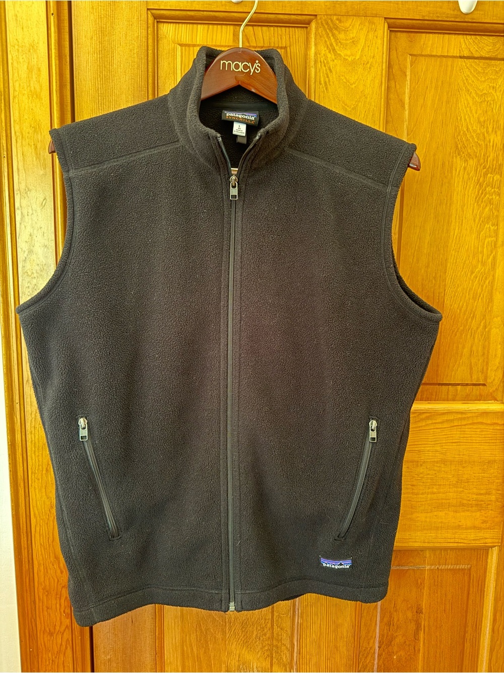 Patagonia Men’s Black Full-Zip Fleece Vest